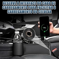 Organizador de Couro para Carro: Preenchedor de Lacuna de Assento com Porta-Copos e Bolso Inteligente - imagem 5