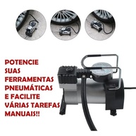 Compressor de Ar Portátil 12V Prata: Encha Pneus de Carro, Moto e Mais com Alta Pressão! - imagem 3