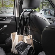 Kit 4 Ganchos Organizadores para Encosto de Banco de Carro: Bolsas, Compras e Mais! - imagem 3