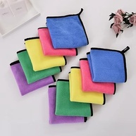Pacote com 4 Panos de Microfibra Super Absorventes 25,4x25,4cm - Cozinha, Banheiro e Carro - imagem 5