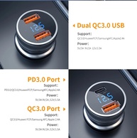 Carregador de Carro Essager Mini 36W: Carga Rápida! - imagem 2