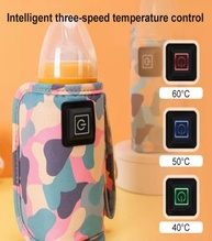 Aquecedor de Mamadeira 3 Níveis USB Portátil para Carro - Rosa - imagem 4