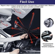 Protetor de Para-brisa de Carro: Solução Térmica e Dobrável para Proteção UV - imagem 3