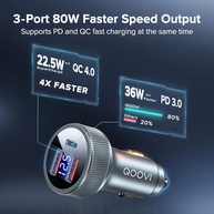 Carregador de Carro QOOVI 80W: Turbo para Seus Dispositivos! - imagem 2