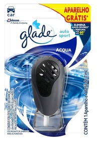 Glade Auto Sport Refil Acqua 7ml: Frescor Duradouro e Design Moderno para Seu Carro - imagem 1