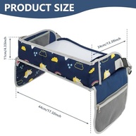Bandeja de Viagem Infantil Impermeável e Dobrável para Carro - Atividades e Lanches Divertidos! - imagem 3