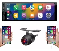 Central Multimídia 1 Din MP5 com Carplay, Android Auto e Câmera de Ré - Seu Carro Mais Inteligente! - imagem 2