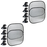 Kit 4 Protetores Solares para Carro com Ventosa - Proteção UV para Janelas Dianteiras, Traseiras e Laterais - imagem 1
