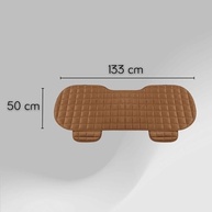 Capa de Assento Traseiro de Carro em Suede Marrom: Conforto e Organização com Porta Objetos - imagem 4