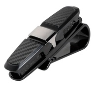 Clip Porta Óculos para Carro: Segurança e Organização no Quebra-Sol (Preto) - imagem 1