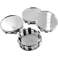 Kit 4 Tampas Centro Roda ABS 54mm Universal Prata - Renove o Visual do Seu Carro! - imagem 1