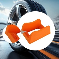 Suporte Multifuncional Laranja para Pneus de Carro e Rodas - Organização e Exposição Profissional - imagem 4