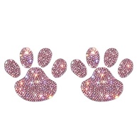 Adesivos de Patinhas de Diamante para Carro: Charme e Fofura para seu Veículo! - imagem 4