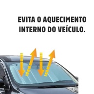 Protetor Solar Para-brisa Carro 60x130cm - Proteção UV e Calor Intenso - imagem 4