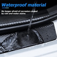 Proteção Premium para Carro: Kit 4 Protetores de Soleira + 1 Protetor de Para-choque Traseiro em Fibra de Carbono - imagem 5