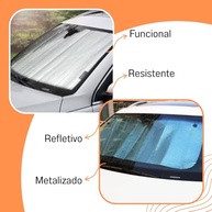 Protetor Solar Para-brisa Metálico: Mantenha Seu Carro Fresco e Protegido do Calor! - imagem 4