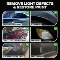 Carfidant Removedor de Arranhões para Carro - Kit Profissional de Polimento com Almofada e Microfibra - imagem 3
