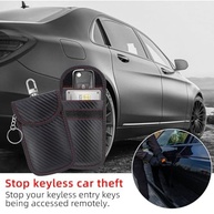 Pacote 2 Bolsas Faraday Fibra de Carbono: Bloqueio Total Sinal Chave Carro Anti-Roubo e Anti-Hacking - imagem 5