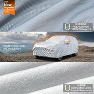 Capa de Carro Kayme 6 Camadas Impermeável para Station Wagon - Proteção Total All-Climate - imagem 3