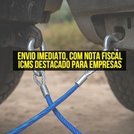 Cabo de Aço 5 Toneladas com Mosquetão: Reboque Seguro para Carro, Barco e Jet Ski | 4 Metros Resistente - imagem 5