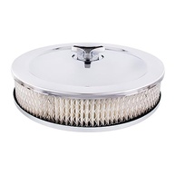 Conjunto Filtro de Ar Cromado United Pacific 10" Baixo Perfil - Upgrade para seu Carro Clássico! - imagem 2