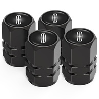 4 tampas de válvula de pneu de carro para Lincoln MKC Nautilus Aviator Navigator MKZ Continental, tampas de válvula de metal de liga para pneus de carro à prova de vazamento, tampa de ar de pneu - imagem 1