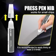 KIKIMO Tinta de Retoque para Carro Ford - Verniz Colorido Vermelho Metálico EA/M7403A - Kit Reparo 2 em 1 com Caneta e Pincel - imagem 5