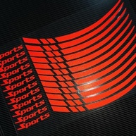 Adesivos Refletivos Vermelhos para Cubos de Roda de Carro - Segurança e Estilo Premium - imagem 3