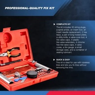 TOOLUXE Kit Universal 57 Peças: Reparo Rápido e Essencial para Pneus de Carros, Motos e Mais! - imagem 4
