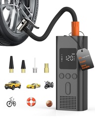 Compressor de Ar Portátil YANTU: Bomba Elétrica Inteligente para Carros e Mais! - imagem 1