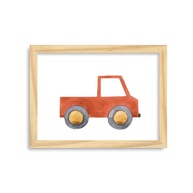 Quadros Decorativos para Quarto de Menino - Tema Carros e Caminhões | 4 Quadros 18x24cm | Prontos para Pendurar - imagem 5