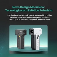 Soprador e Aspirador Portátil Sem Fio 161000RPM: Limpeza Profissional para Teclados, Carros e Mais! - imagem 3