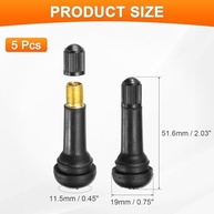 Haste de Válvula TR414 5cm (5 Unidades) - Universal para Carros, Motos e Mais - imagem 3