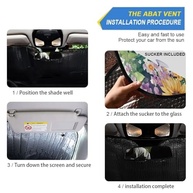 Para-Brisa Aquarela Girassóis com Proteção UV - Capa Térmica Dobrável para Carros - imagem 3