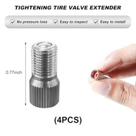 Extensor de Válvula de Pneu 4 Peças - Latão Niquelado 19mm para Carros, SUVs e Caminhões - imagem 3