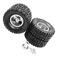 Kit 4 Pneus de Borracha Prata para Carros RC B14, B16, B24, B36, Q61 - Tração e Durabilidade Superior - imagem 4