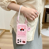 Capinha iPhone: Rosa, Fofa e com Porta Cartão! - imagem 3
