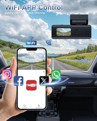 Câmera Veicular 4K WiFi Frontal e Traseira com Cartão 64GB - Segurança e Imagens Incríveis! - imagem 4