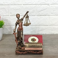 Deusa da Justiça Thêmis - Porta Cartão Decorativo em Resina para Escritório - imagem 3