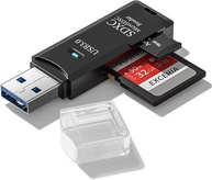 Leitor de cartão SD USB 3.0 para PC, adaptador micro SD para USB, leitor de cartão para câmera, leitor de cartão de memória, leitor de cartão Wansurs para laptop (1 unidade USB 3.0) - imagem 1