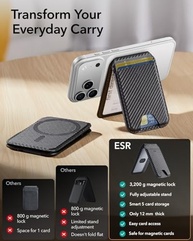 ESR Suporte Magnético para Cartão MagSafe: Carteira Fina e Segura para iPhone - imagem 3