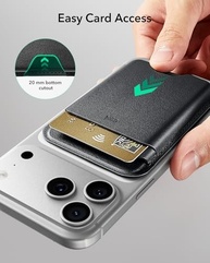 Carteira MagSafe ESR para iPhone: Suporte 5 Cartões, Couro Vegano, Bloqueio RFID | Estilo e Segurança - imagem 5