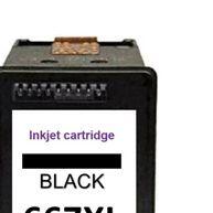 Cartucho de Tinta 667XL Preto - Mais Tinta para Impressoras HP Deskjet - imagem 1