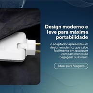 Adaptador Tomada Benjamin Articulado Bivolt 4 Saídas + 2 USB - Viagem e Casa - imagem 4