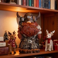 Estatueta Viking Nórdica de Resina - Decoração Temática para Casa e Escritório - imagem 4
