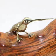 Estatueta de Beija-Flor em Latão - Decoração Elegante para Casa e Escritório - imagem 4