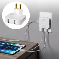 Adaptador Tomada Benjamin Articulado Bivolt 4 Saídas + 2 USB - Viagem e Casa - imagem 1