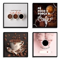 Kit 4 Quadros para Cantinho do Café - Decoração Moderna e Aconchegante para Sua Casa - imagem 3