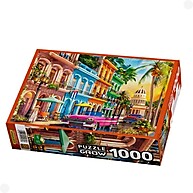 Quebra-Cabeça Havana 1000 Peças: Um Pôr do Sol em Casa - imagem 2