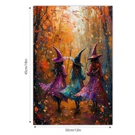 Arte de Parede Vintage Bruxa Dançante - Pôster 30x45cm para Decoração de Casa e Escritório - imagem 3